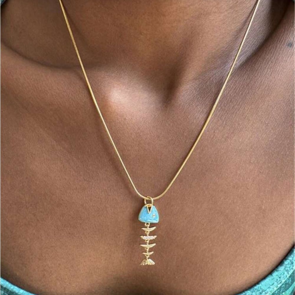 Fish bone Necklace M1705